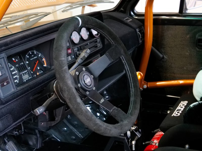 Luisi Mirage Corsa Sportlenkrad Wildleder schwarz / grau geschüsselt & TÜV Prüfbericht